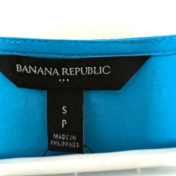 Bright Royal blue Banana Republic long sleeves women blouse size small - Picture 4 of 9